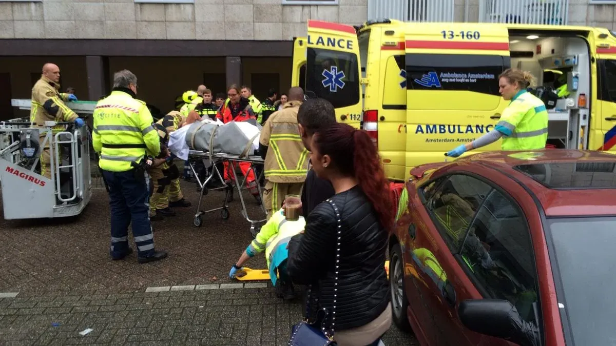 Hulpdiensten bij de woning aan de Comeniusstraat