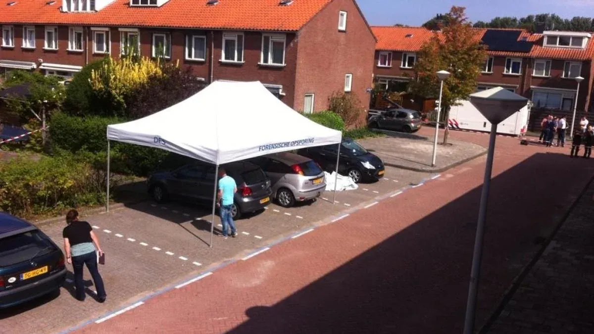 Forensisch onderzoek op het Pisuissehof