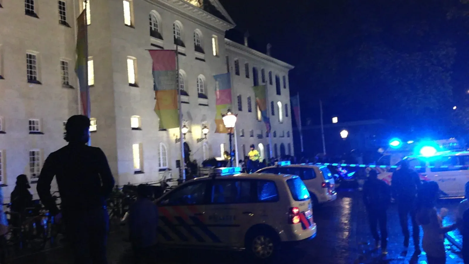 Politie bij het Scheepvaartmuseum