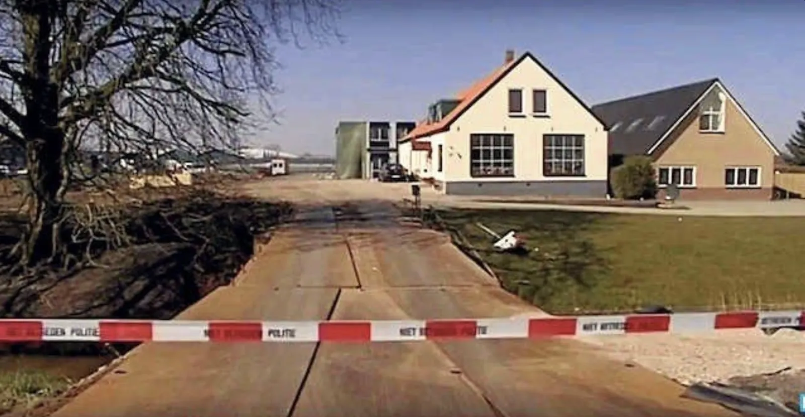 Plek van het incident aan de Noorddammerweg in De Kwakel
